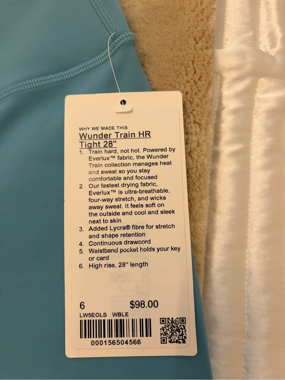 lululemon athletica Women's Sky Blue Zip Jacket and Leggings Set - Picture 8 of 9
